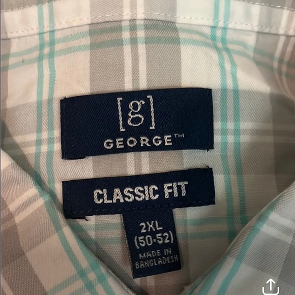 NWT 2X long sleeves button down shirt 1409 - Picture 4 of 4